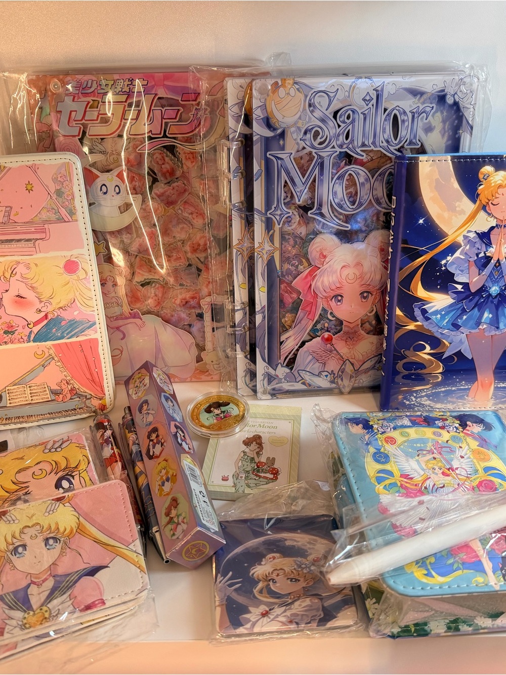 Sailor Moon Stationery Bundle - Pastel Pink & Blue